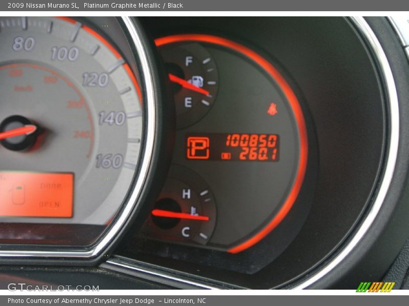 Platinum Graphite Metallic / Black 2009 Nissan Murano SL