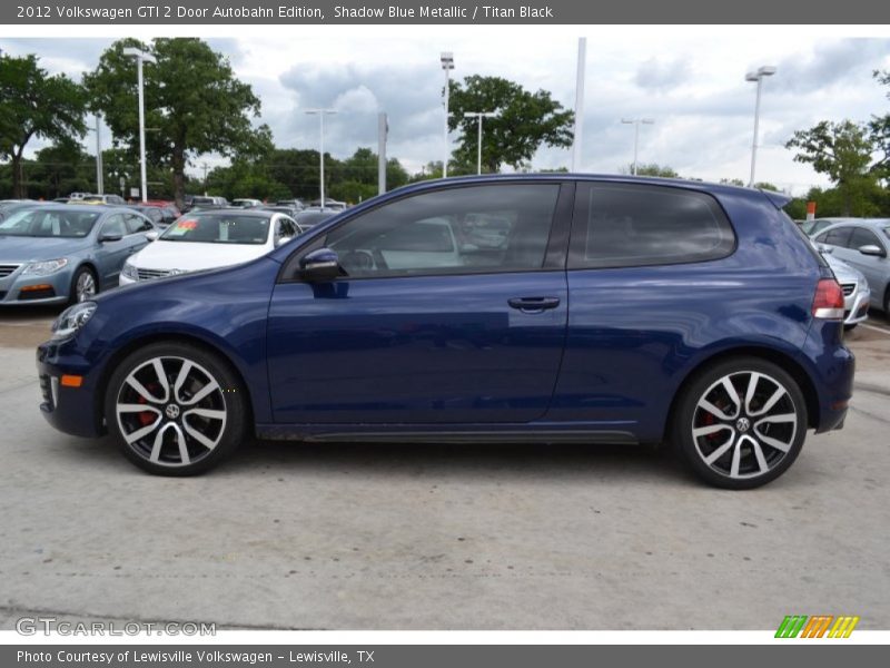 Shadow Blue Metallic / Titan Black 2012 Volkswagen GTI 2 Door Autobahn Edition