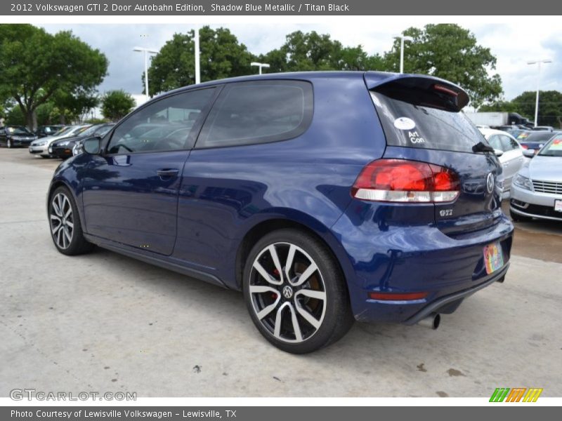 Shadow Blue Metallic / Titan Black 2012 Volkswagen GTI 2 Door Autobahn Edition