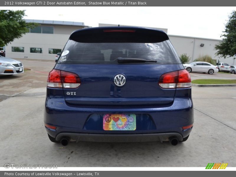 Shadow Blue Metallic / Titan Black 2012 Volkswagen GTI 2 Door Autobahn Edition