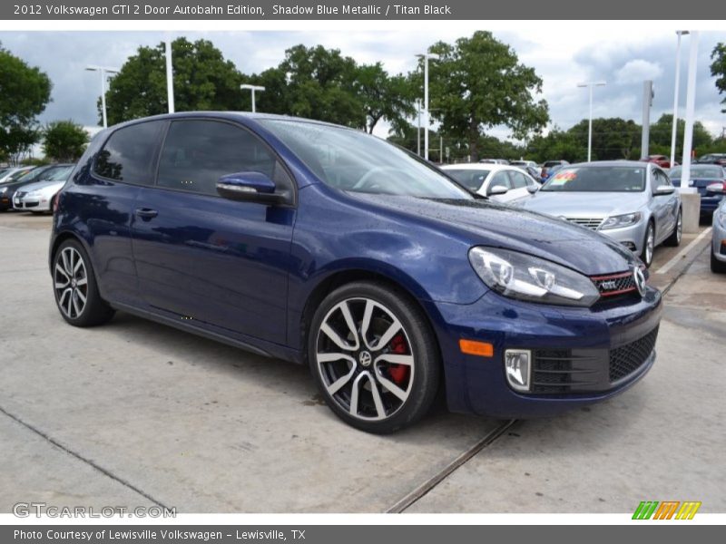 Shadow Blue Metallic / Titan Black 2012 Volkswagen GTI 2 Door Autobahn Edition