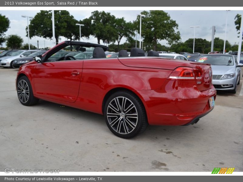 Salsa Red / Titan Black 2013 Volkswagen Eos Sport