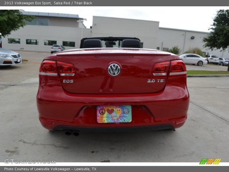 Salsa Red / Titan Black 2013 Volkswagen Eos Sport