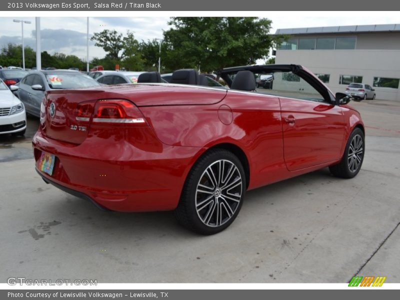 Salsa Red / Titan Black 2013 Volkswagen Eos Sport