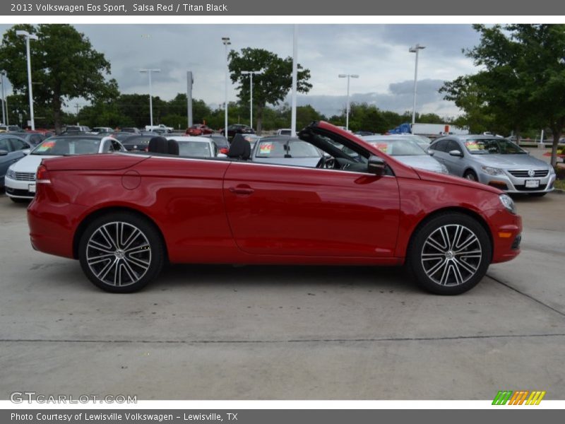 Salsa Red / Titan Black 2013 Volkswagen Eos Sport