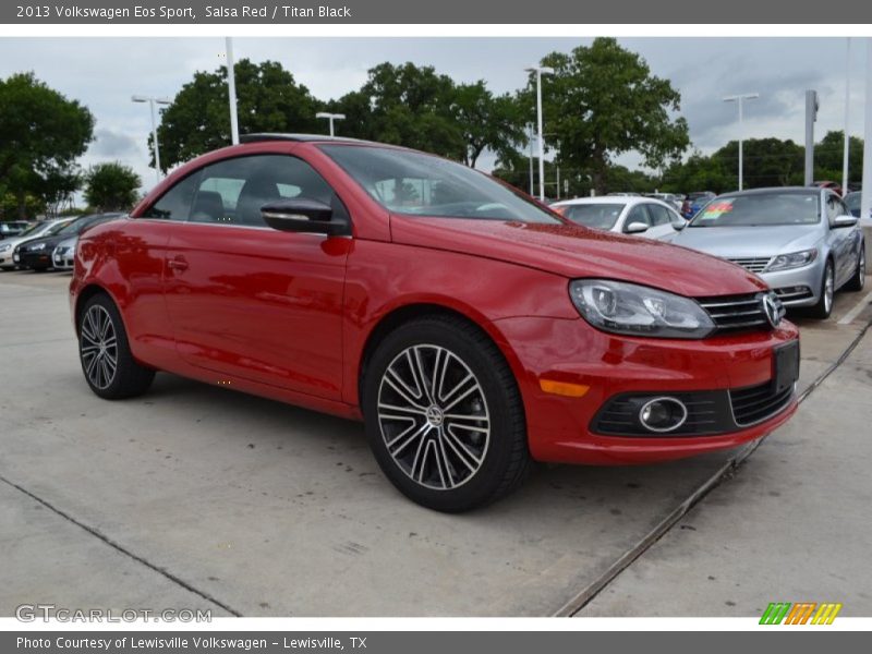 Salsa Red / Titan Black 2013 Volkswagen Eos Sport