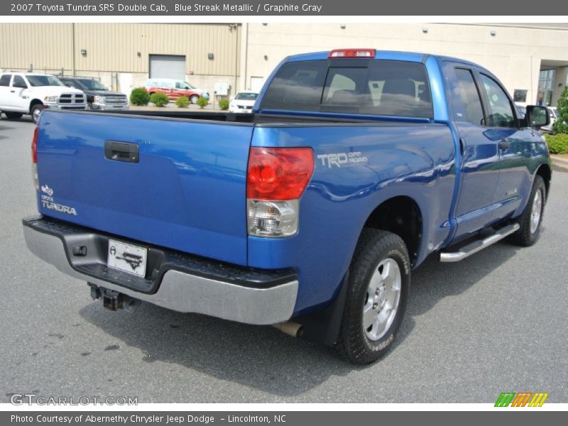 Blue Streak Metallic / Graphite Gray 2007 Toyota Tundra SR5 Double Cab