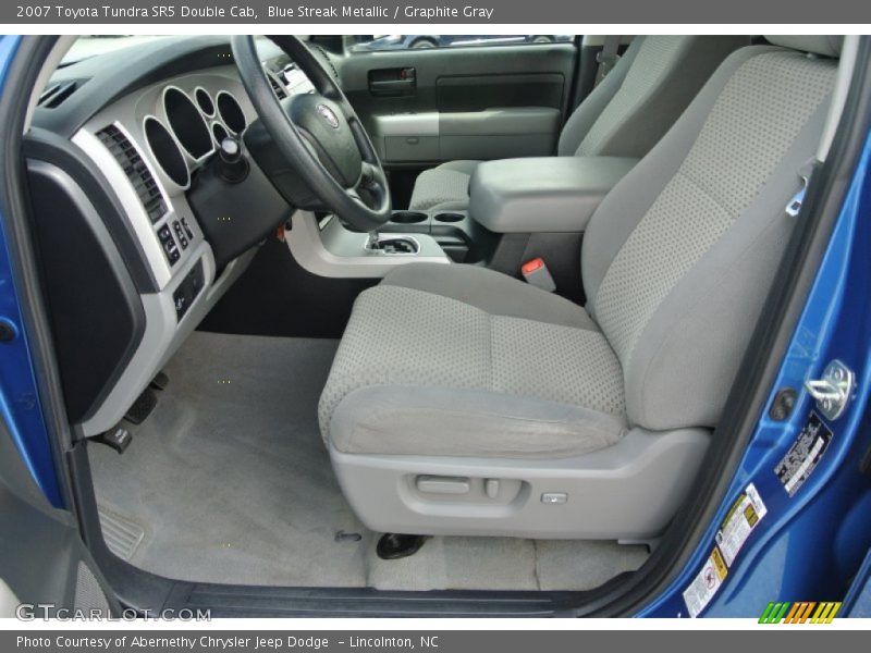 Blue Streak Metallic / Graphite Gray 2007 Toyota Tundra SR5 Double Cab