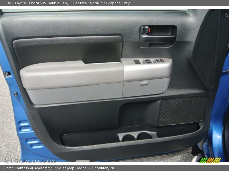 Blue Streak Metallic / Graphite Gray 2007 Toyota Tundra SR5 Double Cab