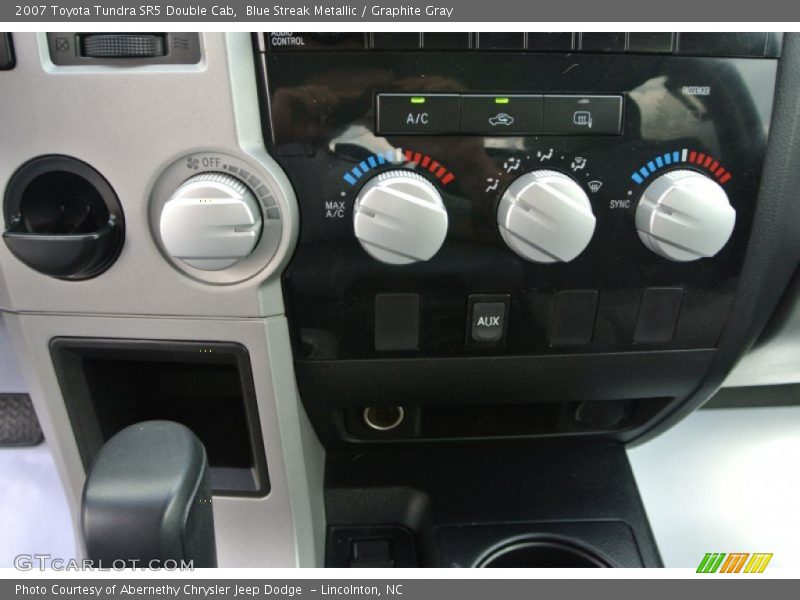 Blue Streak Metallic / Graphite Gray 2007 Toyota Tundra SR5 Double Cab