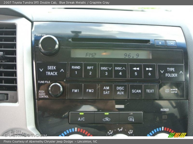 Blue Streak Metallic / Graphite Gray 2007 Toyota Tundra SR5 Double Cab