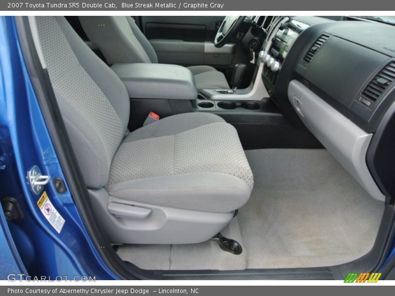 Blue Streak Metallic / Graphite Gray 2007 Toyota Tundra SR5 Double Cab