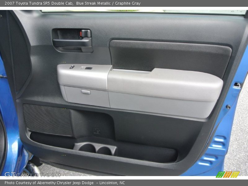 Blue Streak Metallic / Graphite Gray 2007 Toyota Tundra SR5 Double Cab
