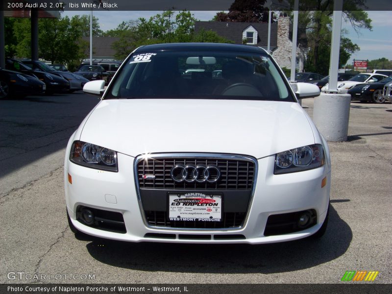 Ibis White / Black 2008 Audi A3 2.0T