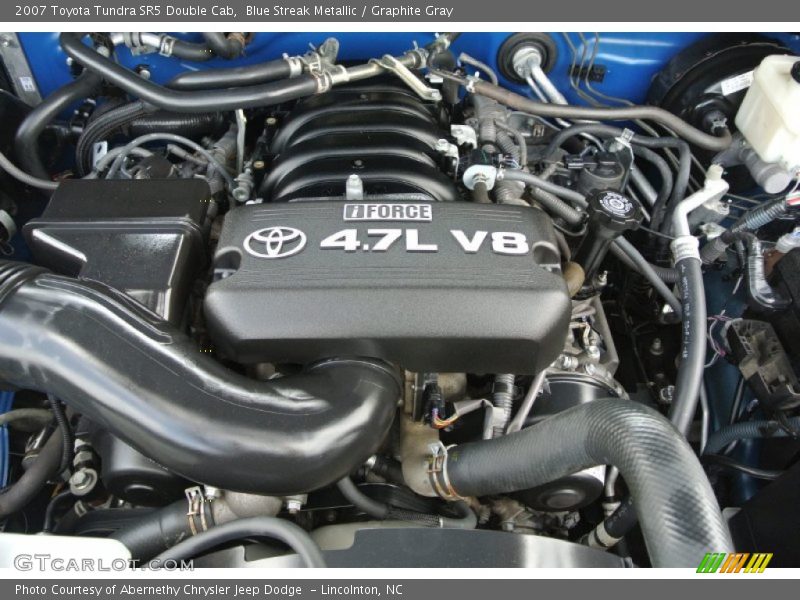 Blue Streak Metallic / Graphite Gray 2007 Toyota Tundra SR5 Double Cab