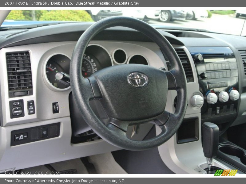 Blue Streak Metallic / Graphite Gray 2007 Toyota Tundra SR5 Double Cab