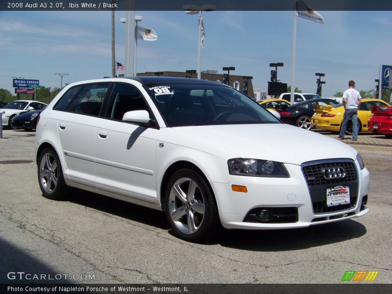 Ibis White / Black 2008 Audi A3 2.0T
