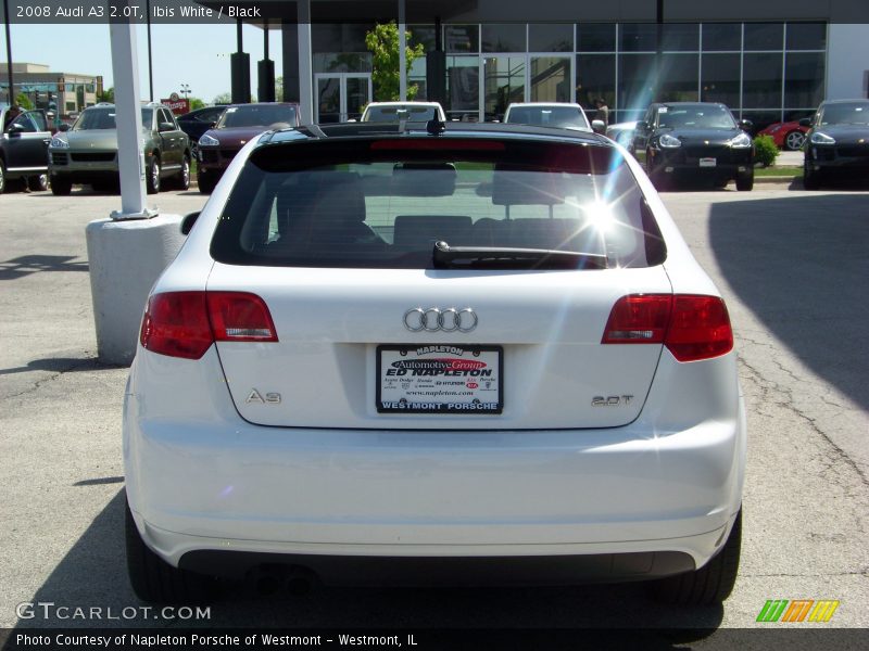 Ibis White / Black 2008 Audi A3 2.0T