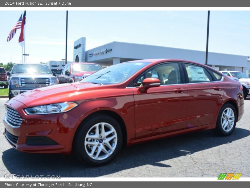 Sunset / Dune 2014 Ford Fusion SE