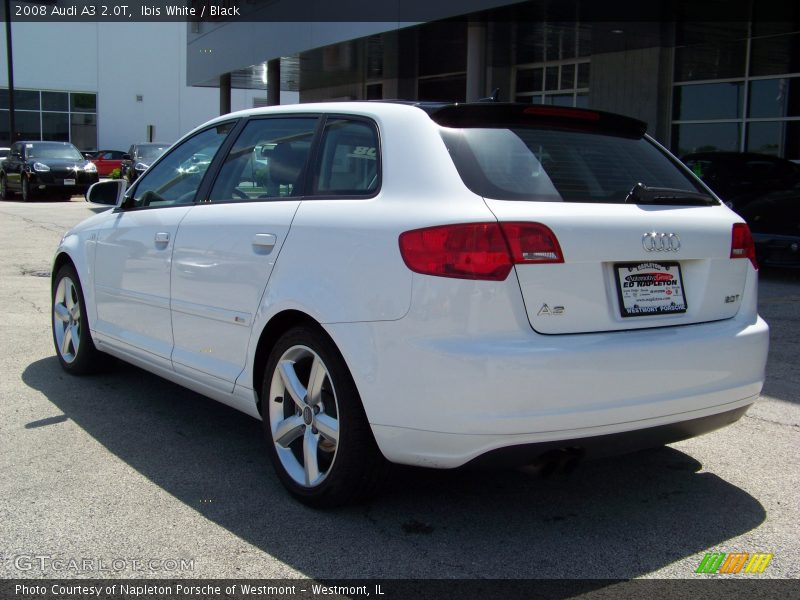 Ibis White / Black 2008 Audi A3 2.0T