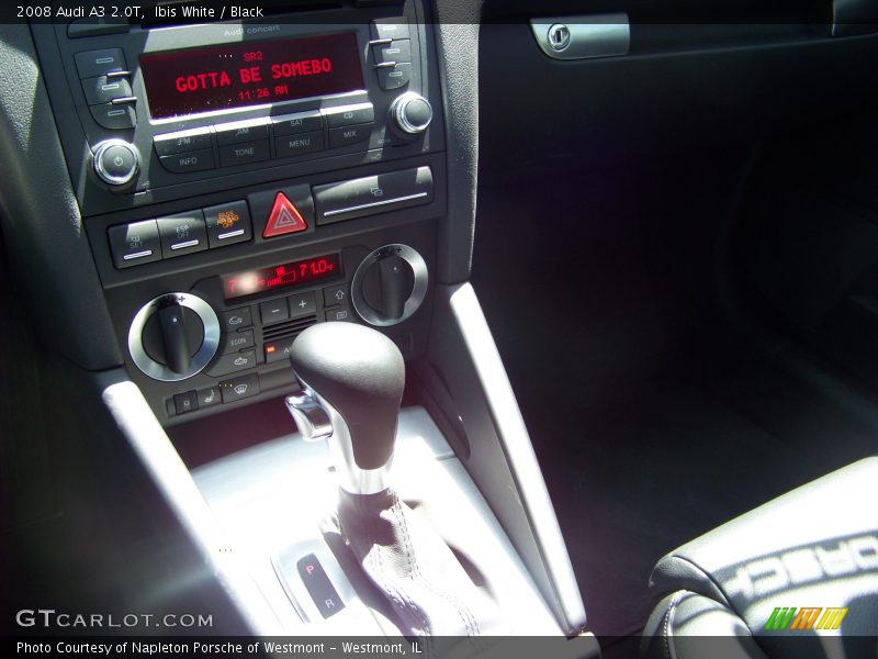 Ibis White / Black 2008 Audi A3 2.0T