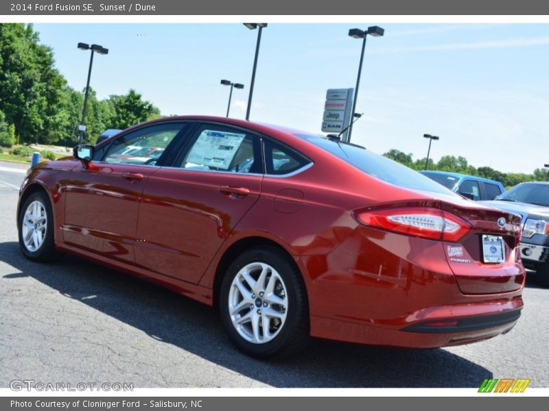 Sunset / Dune 2014 Ford Fusion SE