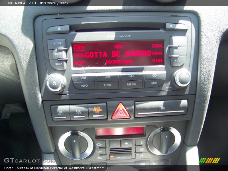 Ibis White / Black 2008 Audi A3 2.0T