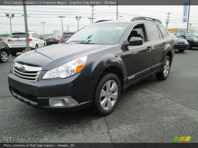 Graphite Gray Metallic / Off Black 2011 Subaru Outback 2.5i Premium Wagon