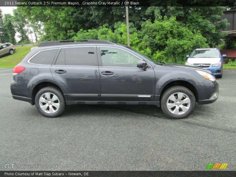 Graphite Gray Metallic / Off Black 2011 Subaru Outback 2.5i Premium Wagon