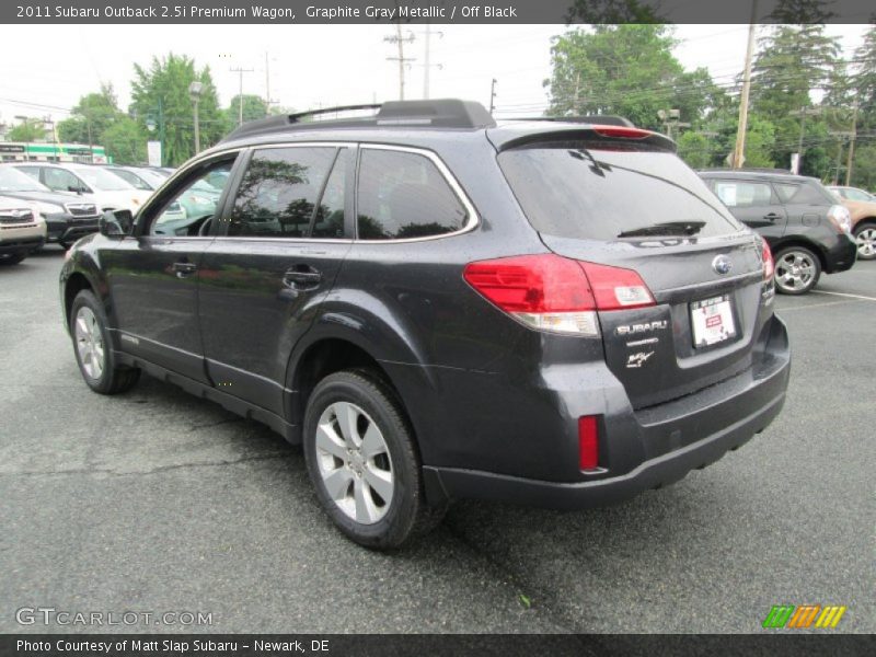 Graphite Gray Metallic / Off Black 2011 Subaru Outback 2.5i Premium Wagon