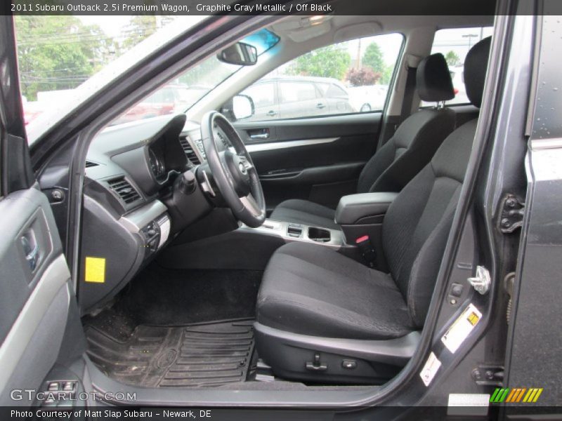 Graphite Gray Metallic / Off Black 2011 Subaru Outback 2.5i Premium Wagon