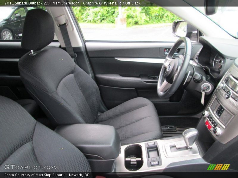 Graphite Gray Metallic / Off Black 2011 Subaru Outback 2.5i Premium Wagon