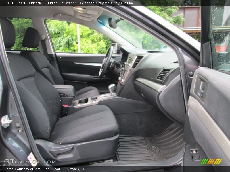 Graphite Gray Metallic / Off Black 2011 Subaru Outback 2.5i Premium Wagon
