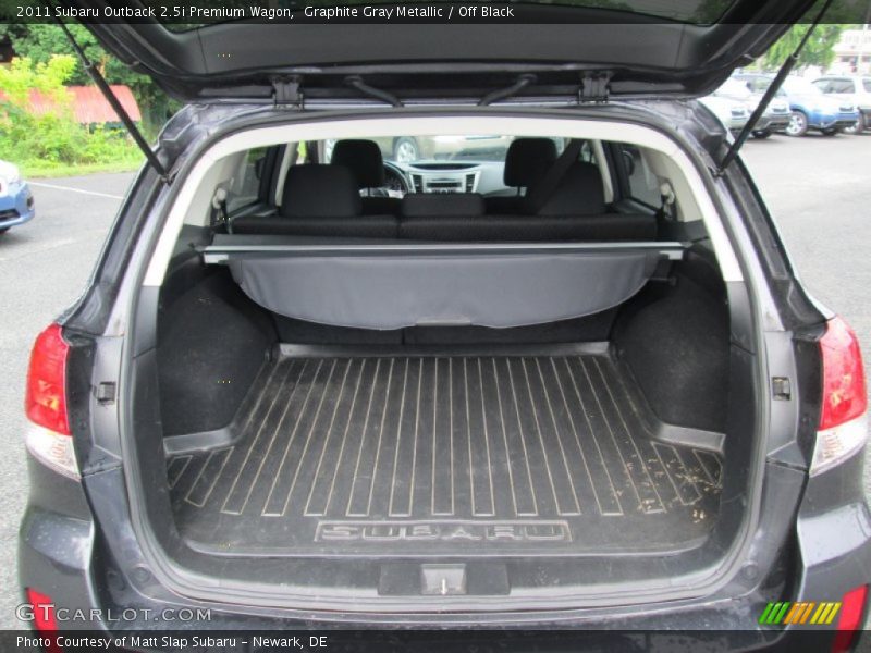 Graphite Gray Metallic / Off Black 2011 Subaru Outback 2.5i Premium Wagon