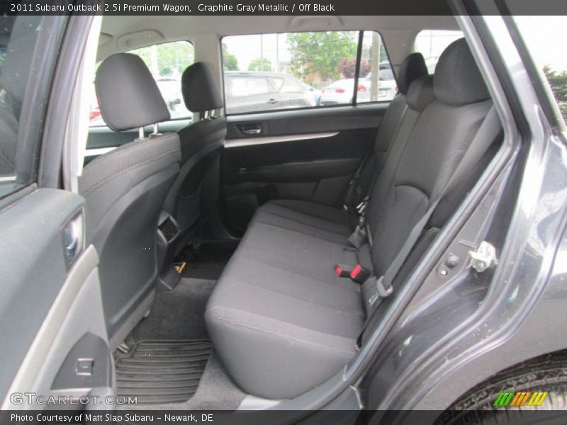 Graphite Gray Metallic / Off Black 2011 Subaru Outback 2.5i Premium Wagon