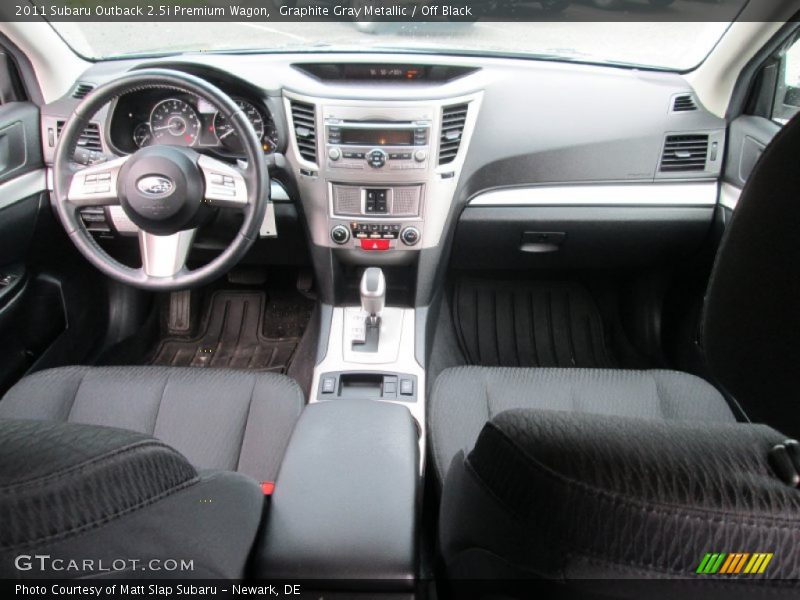 Graphite Gray Metallic / Off Black 2011 Subaru Outback 2.5i Premium Wagon