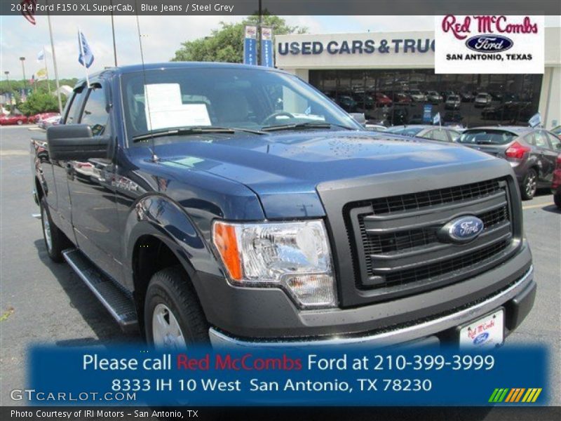 Blue Jeans / Steel Grey 2014 Ford F150 XL SuperCab