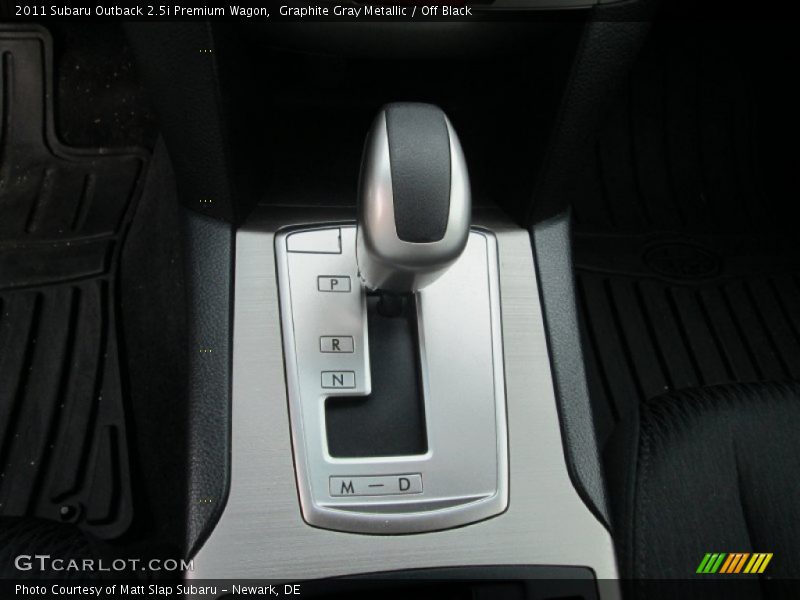 Graphite Gray Metallic / Off Black 2011 Subaru Outback 2.5i Premium Wagon