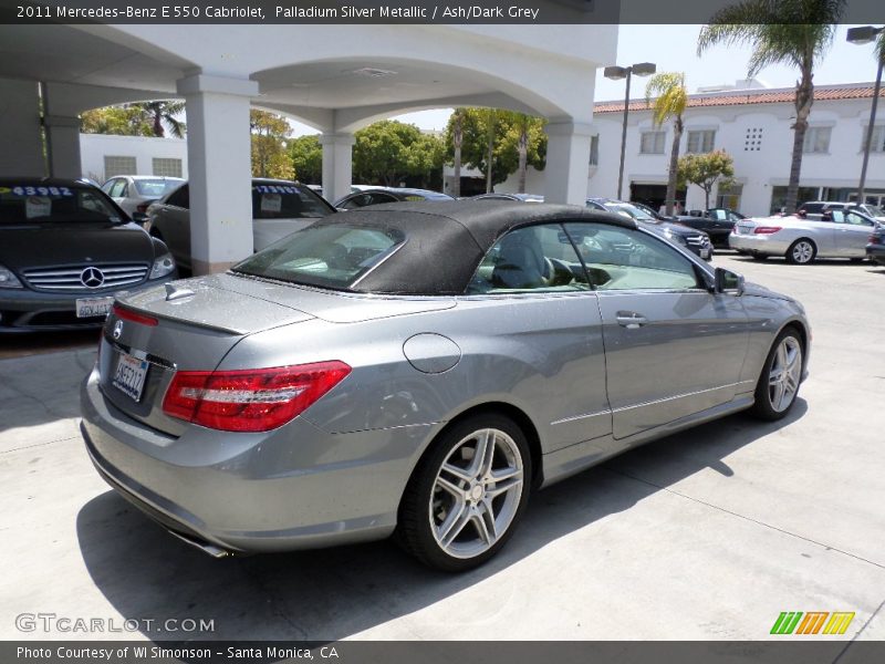 Palladium Silver Metallic / Ash/Dark Grey 2011 Mercedes-Benz E 550 Cabriolet