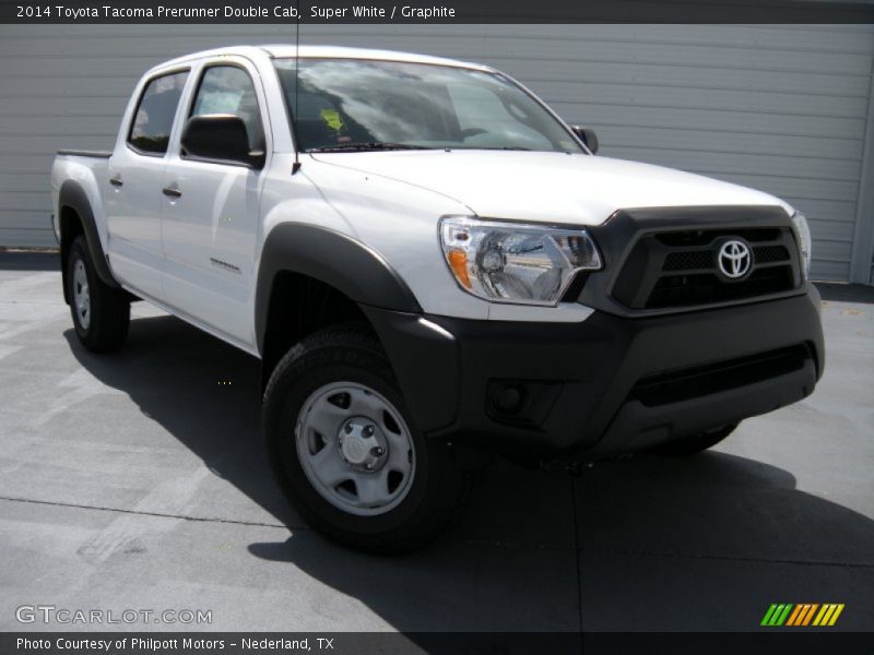 Super White / Graphite 2014 Toyota Tacoma Prerunner Double Cab