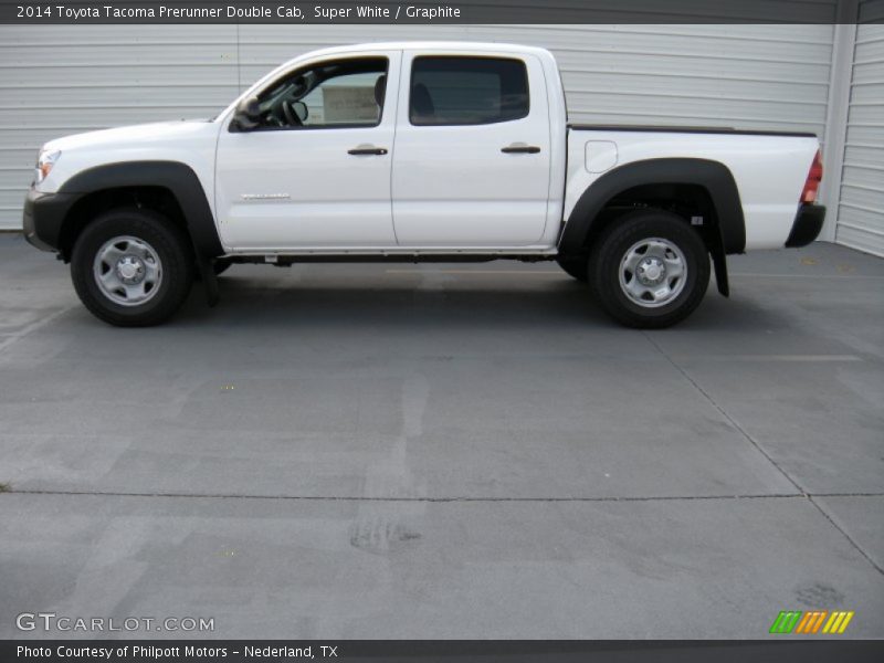 Super White / Graphite 2014 Toyota Tacoma Prerunner Double Cab
