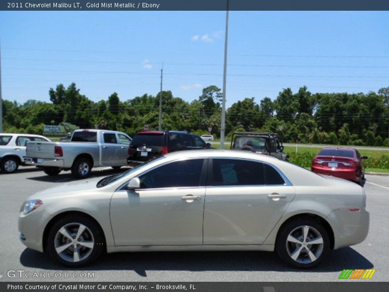 Gold Mist Metallic / Ebony 2011 Chevrolet Malibu LT
