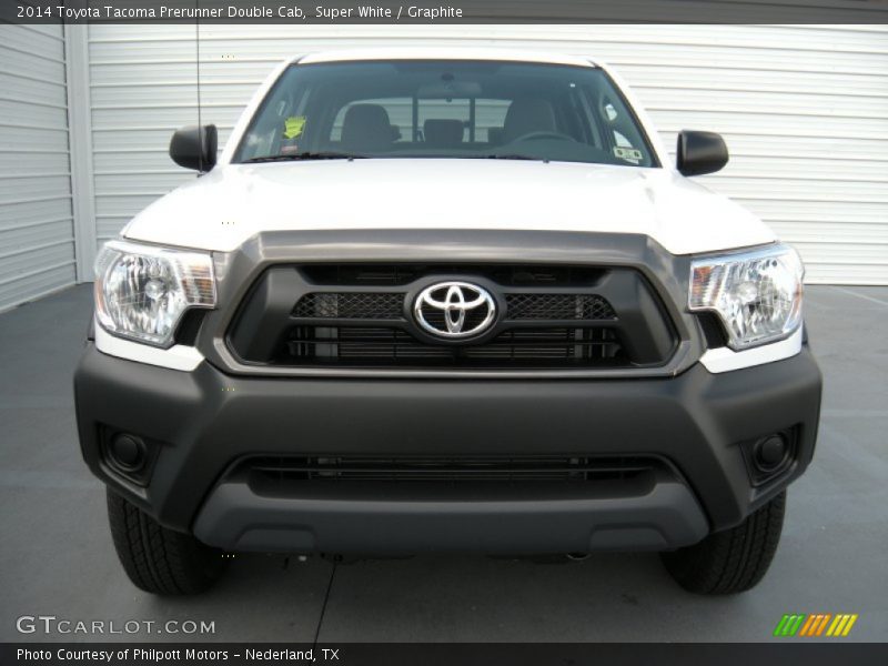 Super White / Graphite 2014 Toyota Tacoma Prerunner Double Cab