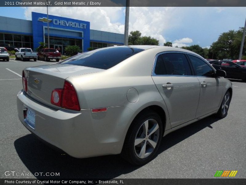 Gold Mist Metallic / Ebony 2011 Chevrolet Malibu LT