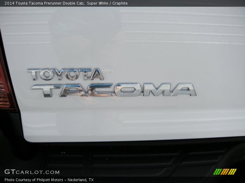 Super White / Graphite 2014 Toyota Tacoma Prerunner Double Cab