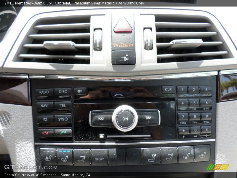 Palladium Silver Metallic / Ash/Dark Grey 2011 Mercedes-Benz E 550 Cabriolet