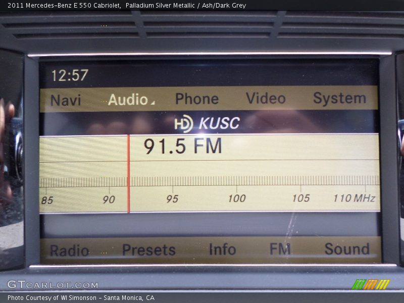 Palladium Silver Metallic / Ash/Dark Grey 2011 Mercedes-Benz E 550 Cabriolet