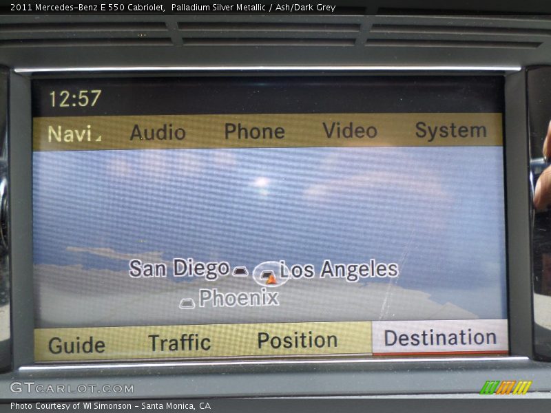 Palladium Silver Metallic / Ash/Dark Grey 2011 Mercedes-Benz E 550 Cabriolet