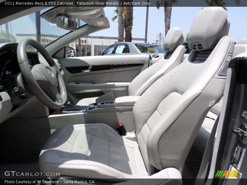 Palladium Silver Metallic / Ash/Dark Grey 2011 Mercedes-Benz E 550 Cabriolet