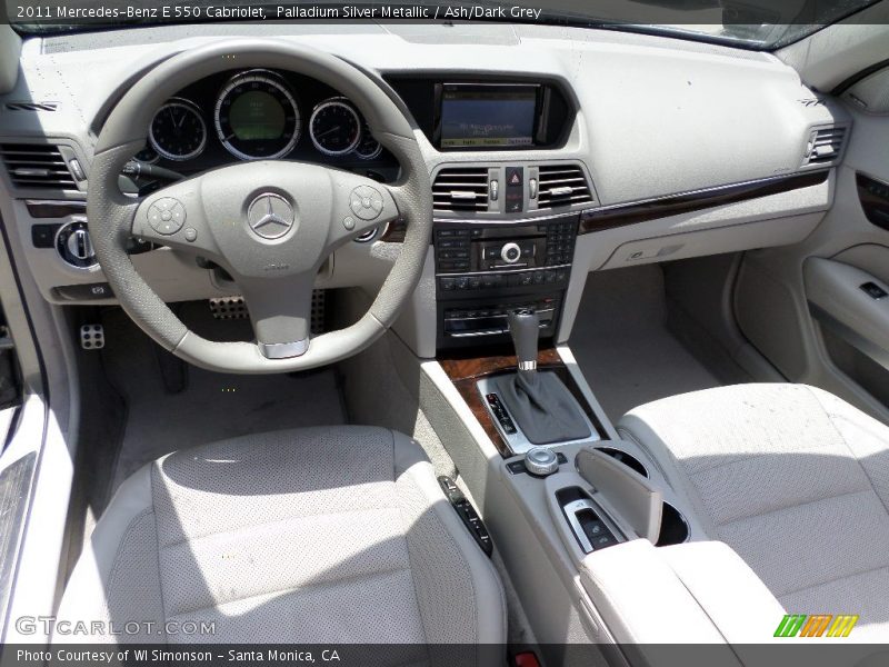 Palladium Silver Metallic / Ash/Dark Grey 2011 Mercedes-Benz E 550 Cabriolet